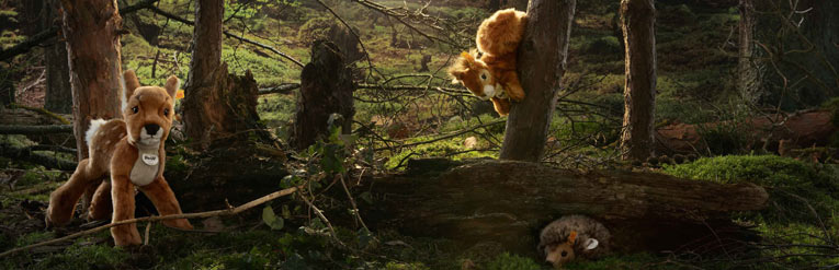 Steiff bos en weide dieren