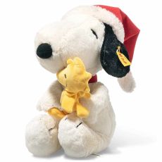 Steiff Snoopy and Woodstock with Christmas hat EAN 684340