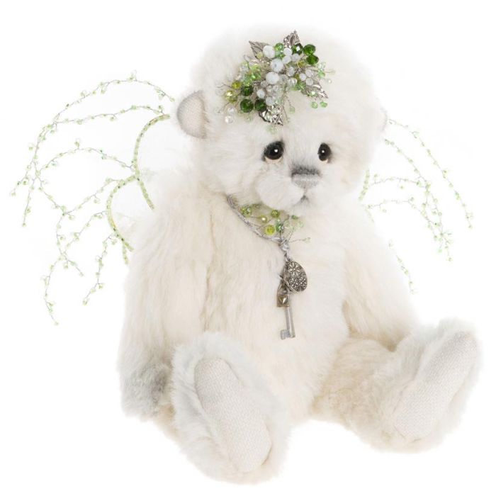 Charlie Bears Cozy 2023 Ours en peluche blanc avec chapeau et échar