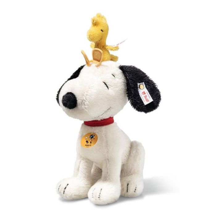 SNOOPY。ソフビ。 Steiff Snoopy with Woodstock EAN 356148 | Eberstore.com