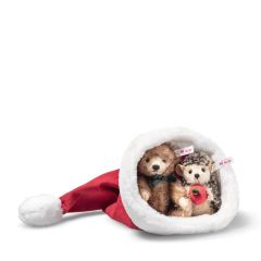 Steiff Hedgehog and Teddy bear in a Santa hat EAN 005770