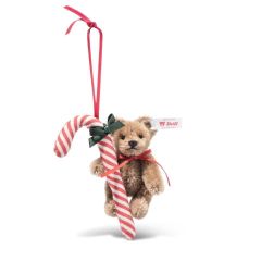 Steiff Teddy Bear with Candy Cane Ornament EAN 005817