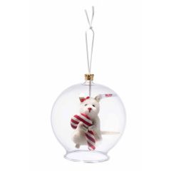 Steiff Candy Cane mouse in bauble EAN 006296