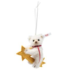 Steiff teddy bear on shooting star ornament EAN 007248