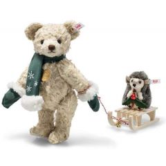 Steiff Teddy Bear with Hedgehog 25 cm. EAN 007286
