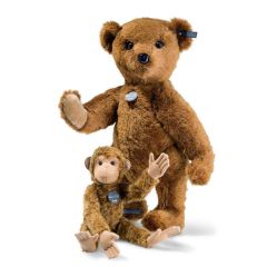 Steiff Richard Teddy Bear and Monkey 50 cm. EAN 421433