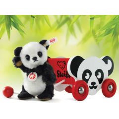 Steiff Mochi Panda with cart EAN 683510